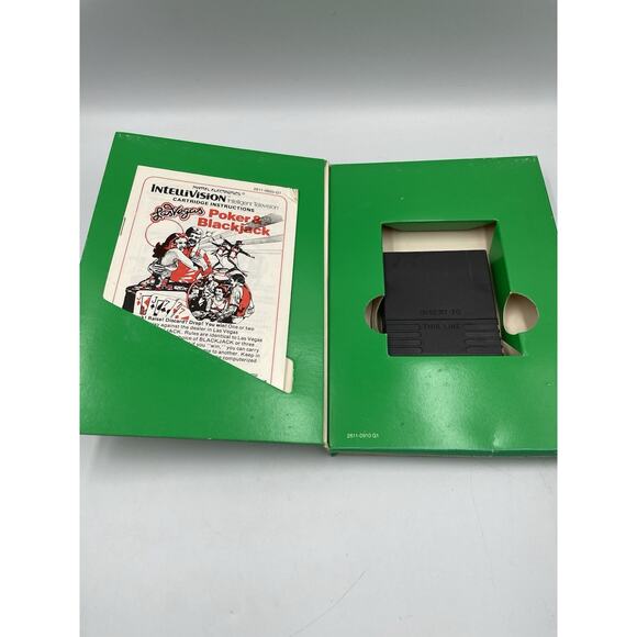 1979 Mattel Intellivision Las Vegas Poker & Blackjack Game COMPLETE, Tested - Picture 2 of 10